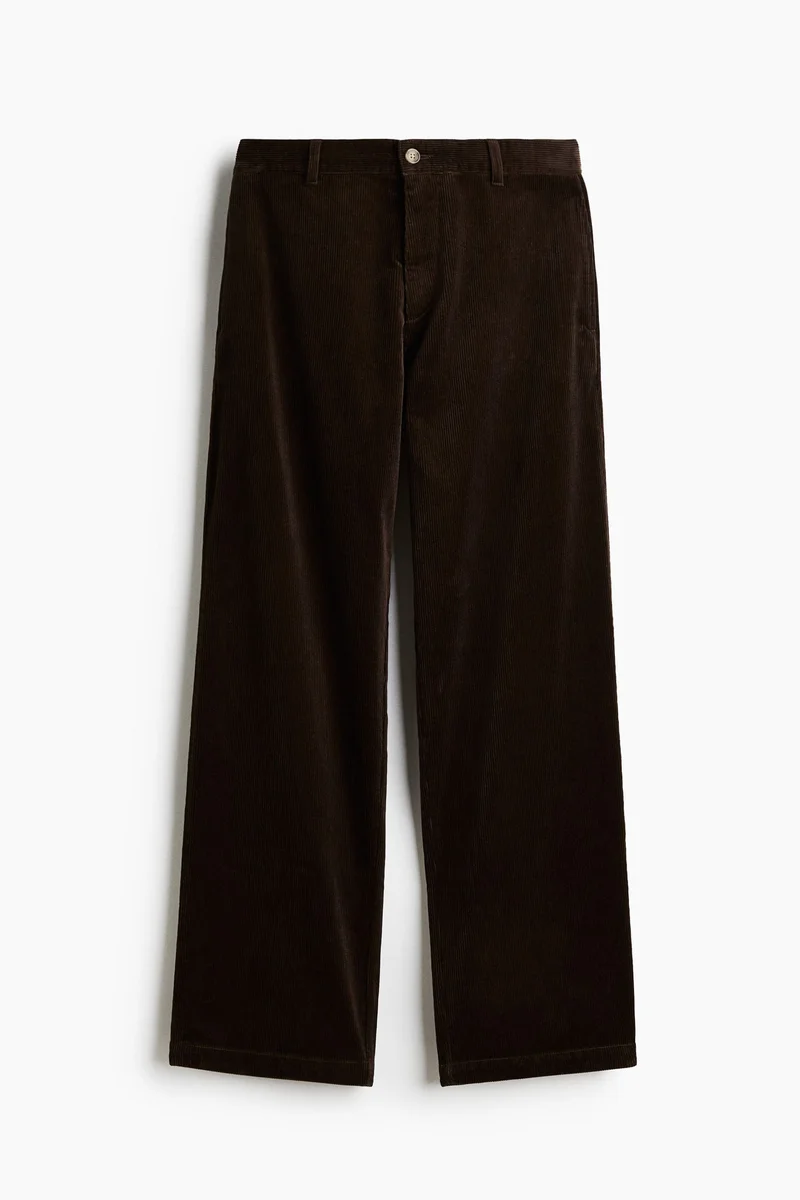 H&M  Relaxed Fit Corduroy trousers for Men | Best Price UAE